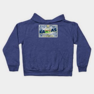 Kansas vintage style retro souvenir Kids Hoodie